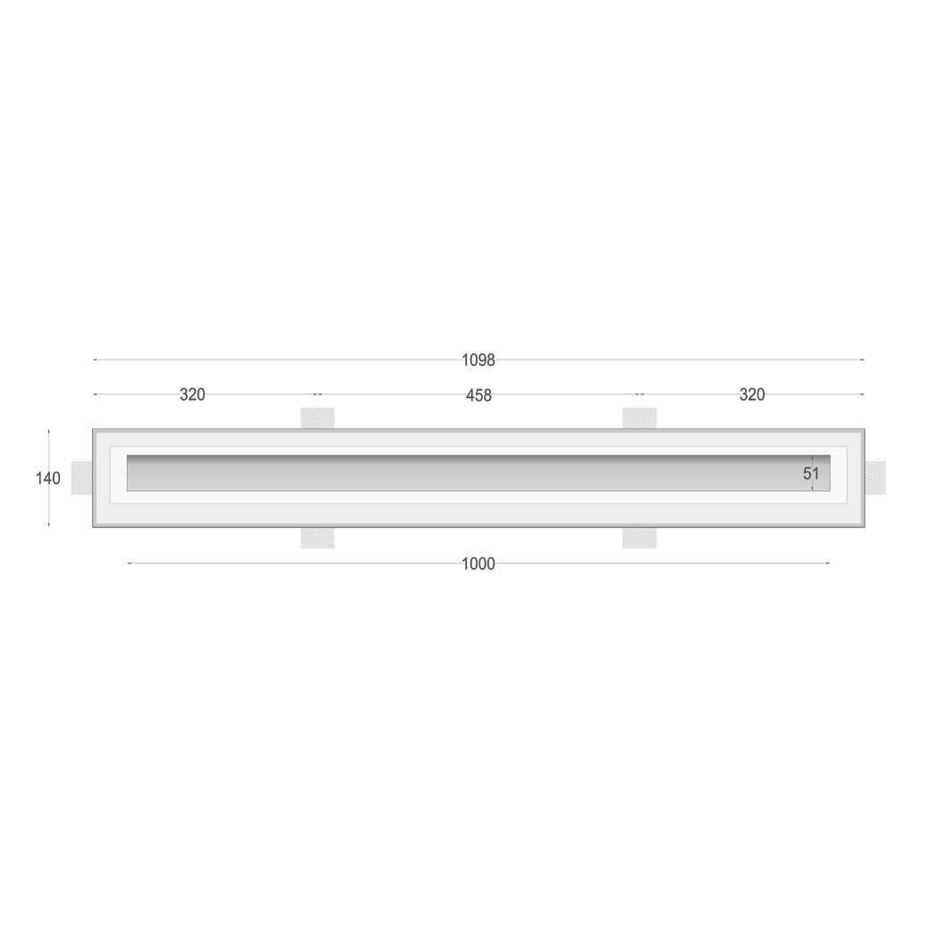 Nama Athina 100 Plaster In Linear LED Profile| Image:2