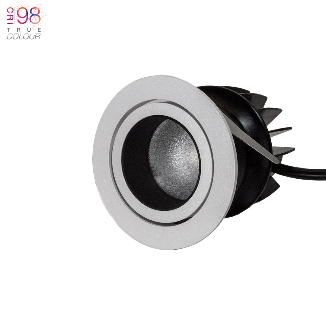 DLD Atlas Baffle True Colour CRI98 LED IP44 Adjustable Plaster In Downlight - Next Day Delivery| Image:0