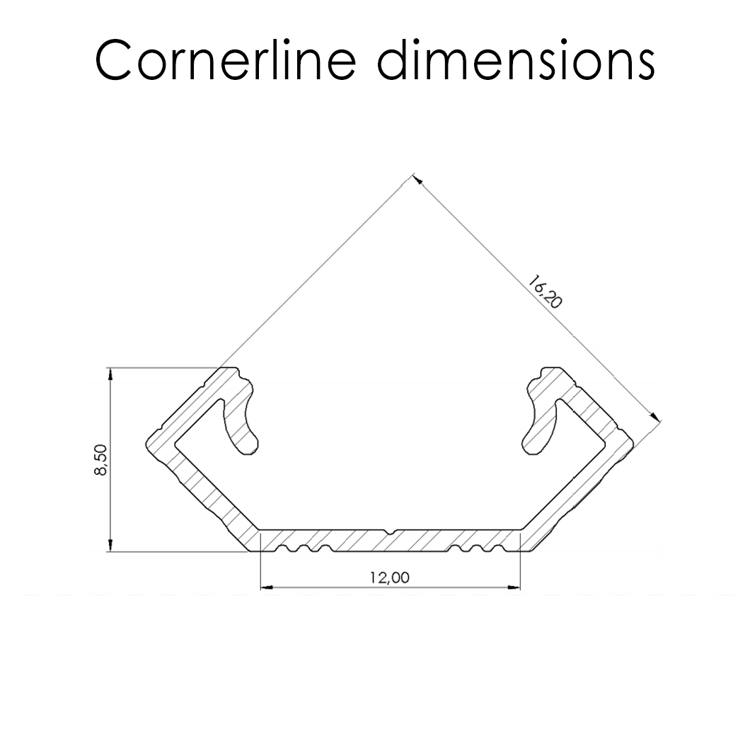 DLD Cornerline Surface Mounted Linear LED Profile| Image:1