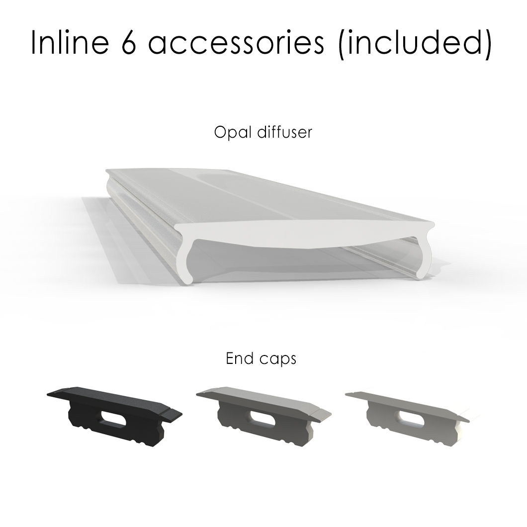 DLD Inline 6 Recessed Linear LED Profile - Next Day Delivery| Image:3