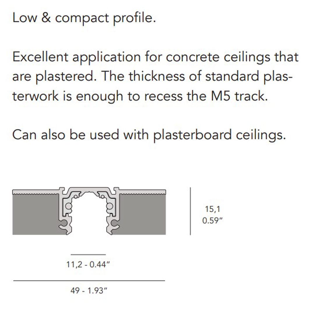 Eden Design °micr’online 48V Plaster In & Surface Modular Track System| Image:17