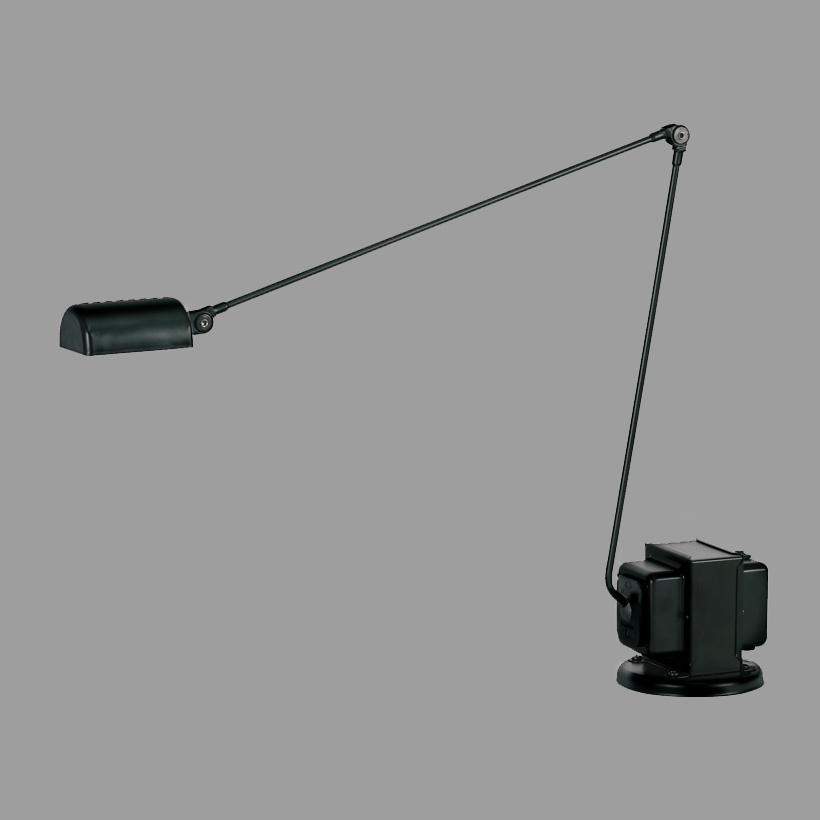 Shop Indoor Lighting - black Lumina Daphne desk lamp on grey background