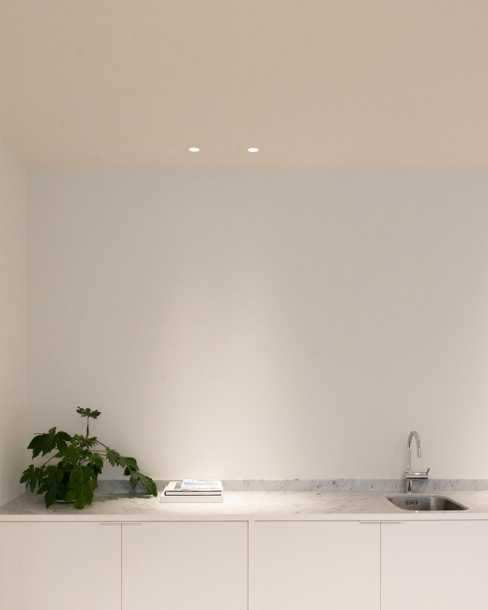 Prado Light Only Long Trimless Plaster-In Adjustable Downlight| Image:1