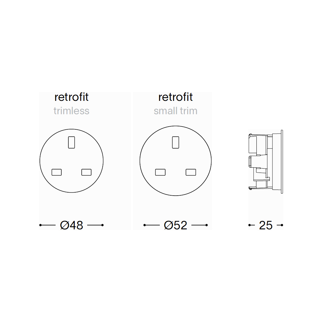 Rond Retrofit Power Socket| Image:7