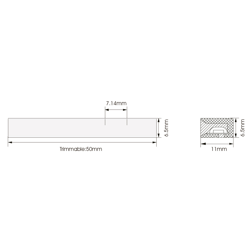 DLD Lightflow Infinity Side View CRI90 IP66 14.4W Linear LED Tape| Image:7