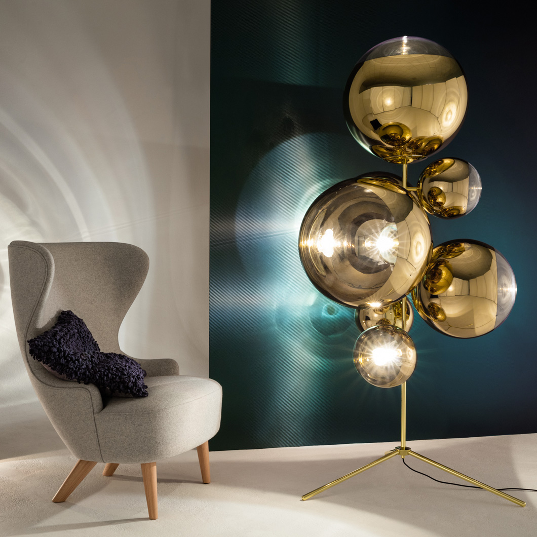 tom dixon melt floor lamp