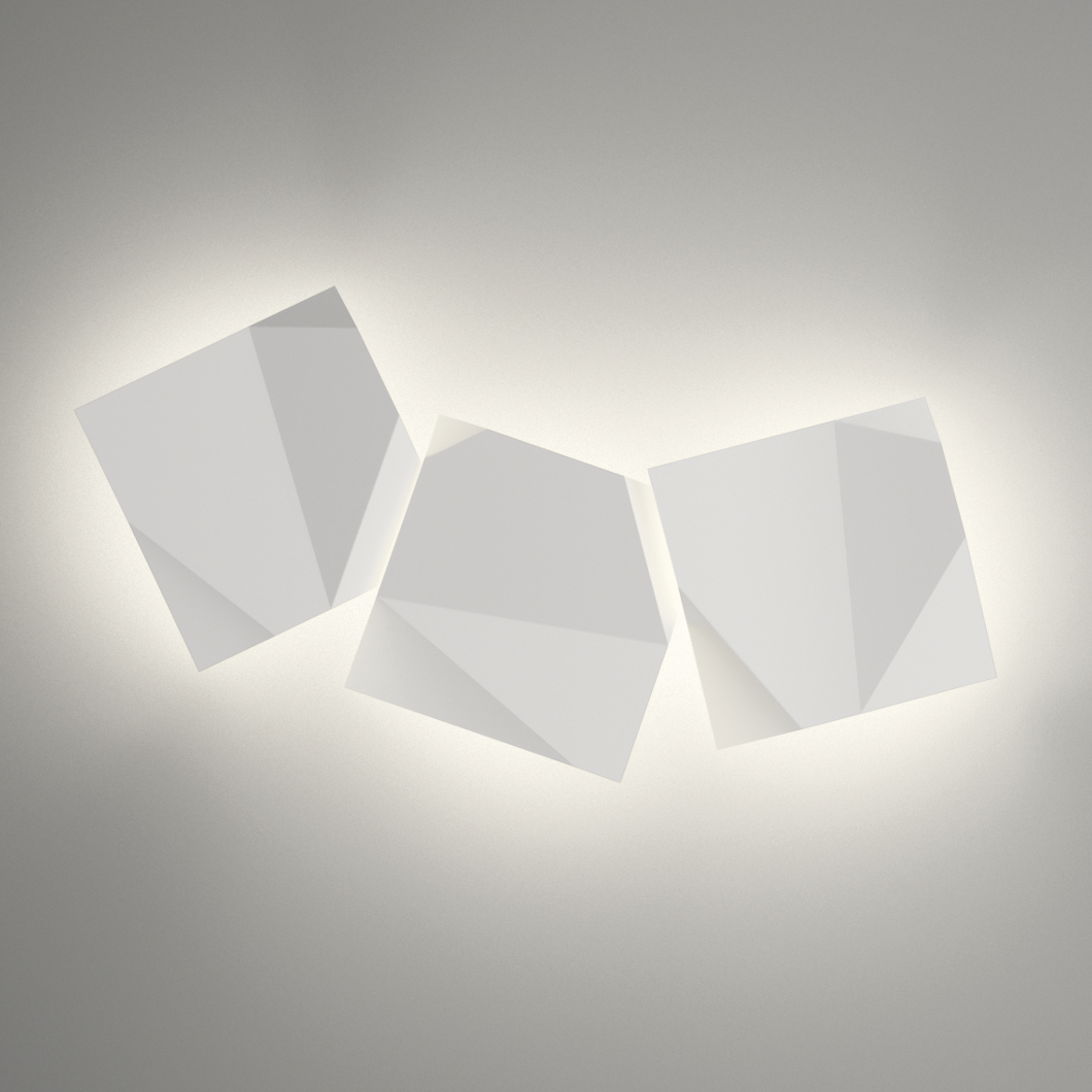 origami wall sconce