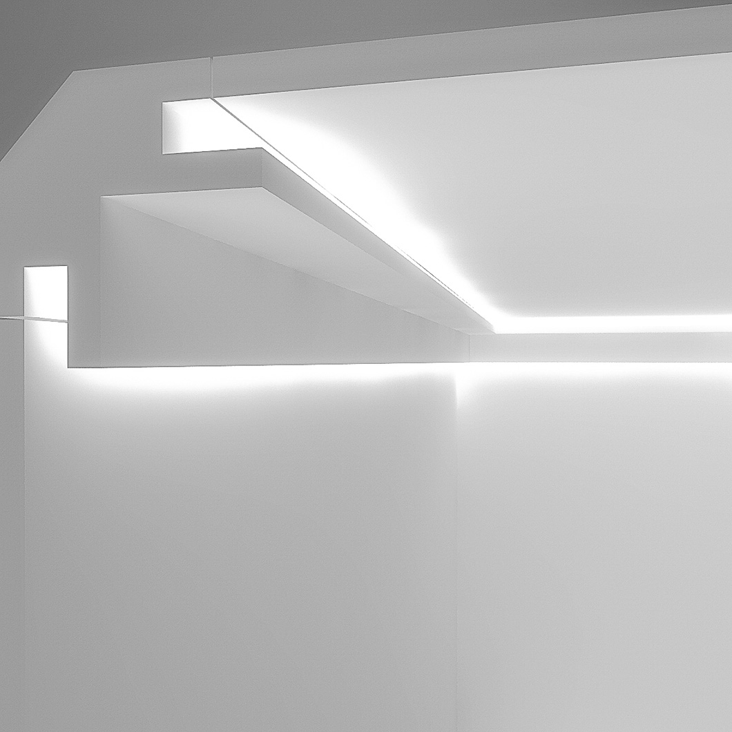 linear profile light in ceiling