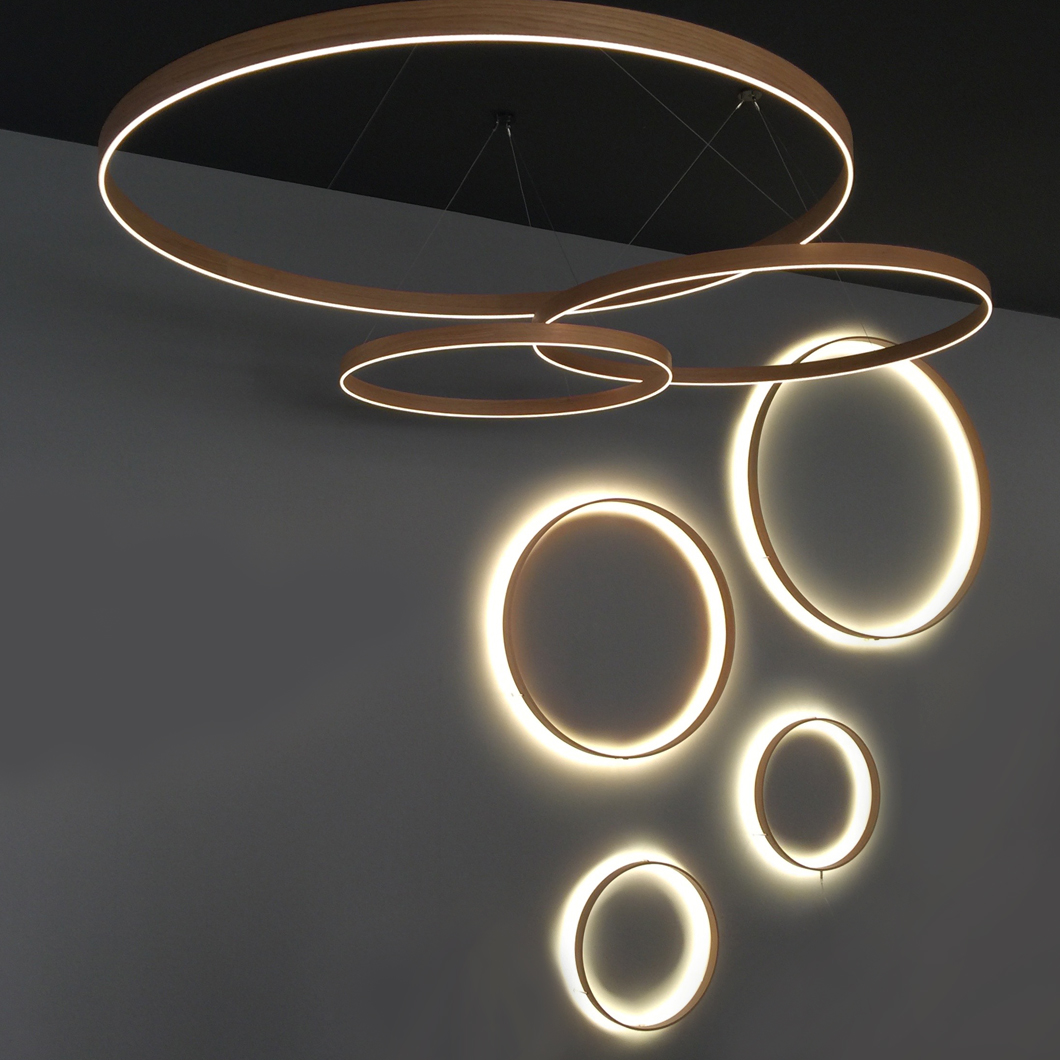 Henri Bursztyn Horiz Compo _O LED Down Projection Pendant