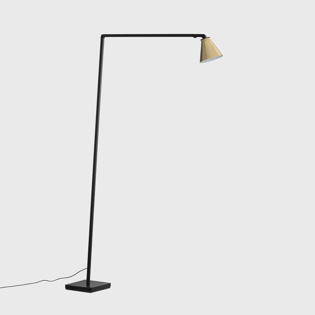 portfolio floor lamp with reading light assembly