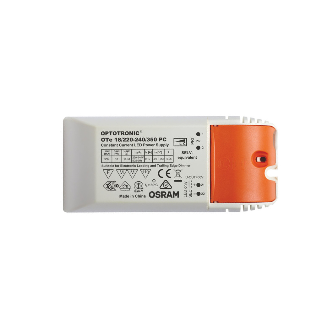 OSR4052899105348 Constant Current 18W 350mA Mains Dimming Driver