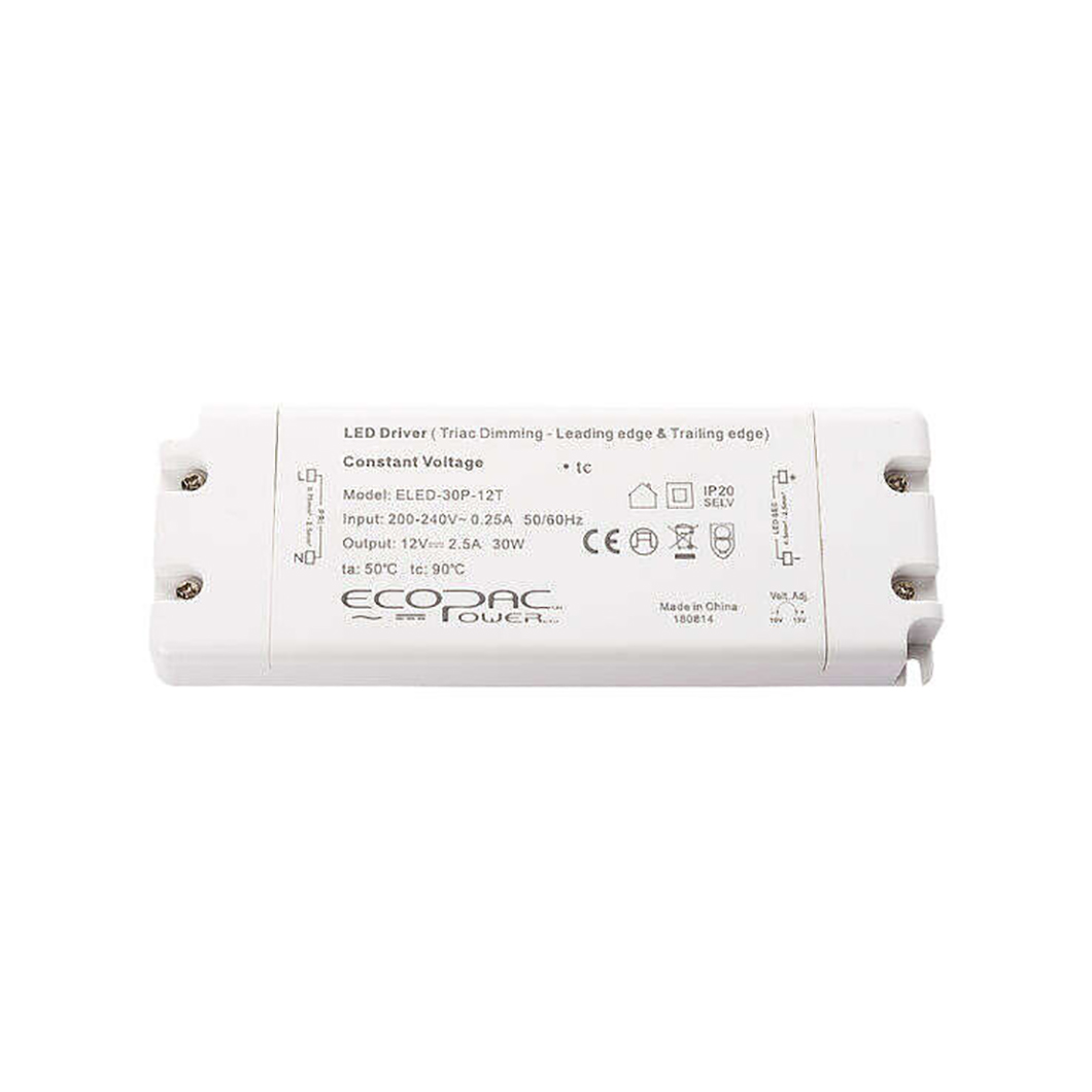 ELED-30P-24T Constant Voltage 30W 24V Mains Dimming Leading + Trailing Edge Driver