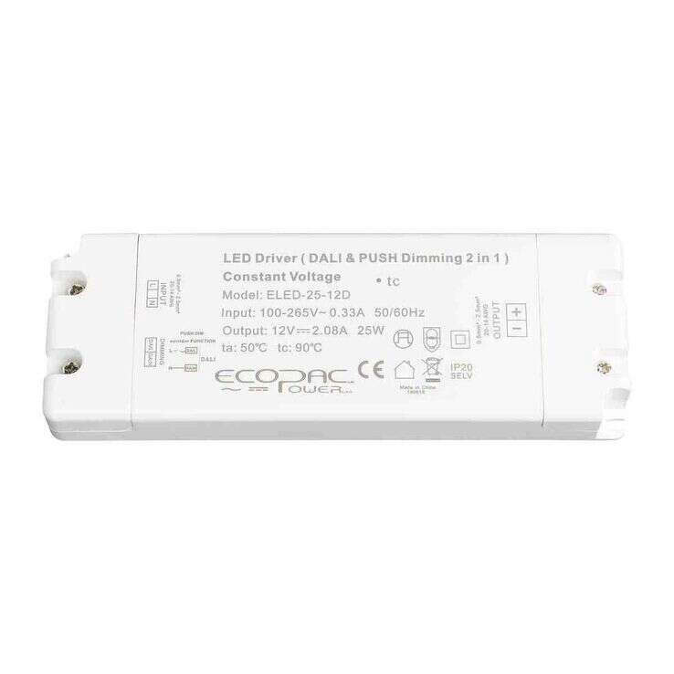 ELED-25-24D Constant Voltage 25W 24V DALI Dimming Driver