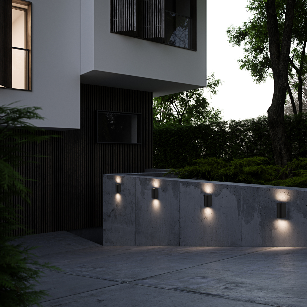 & | Design Nordlux | Design Kubi Light Wall LED Darklight Outdoor Supply Lighting Asbol