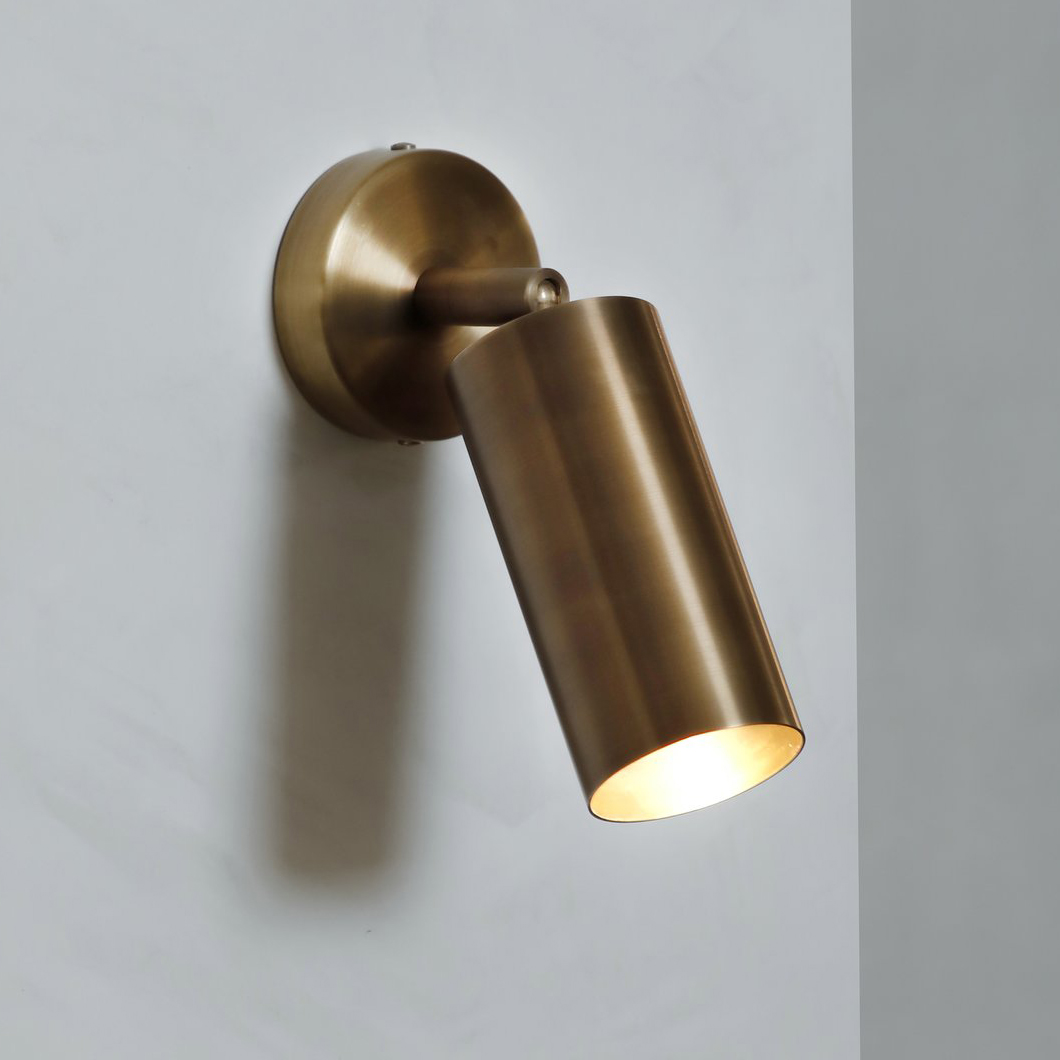 Contain Book XL LED Wall and Ceiling Light in brushed aged brass