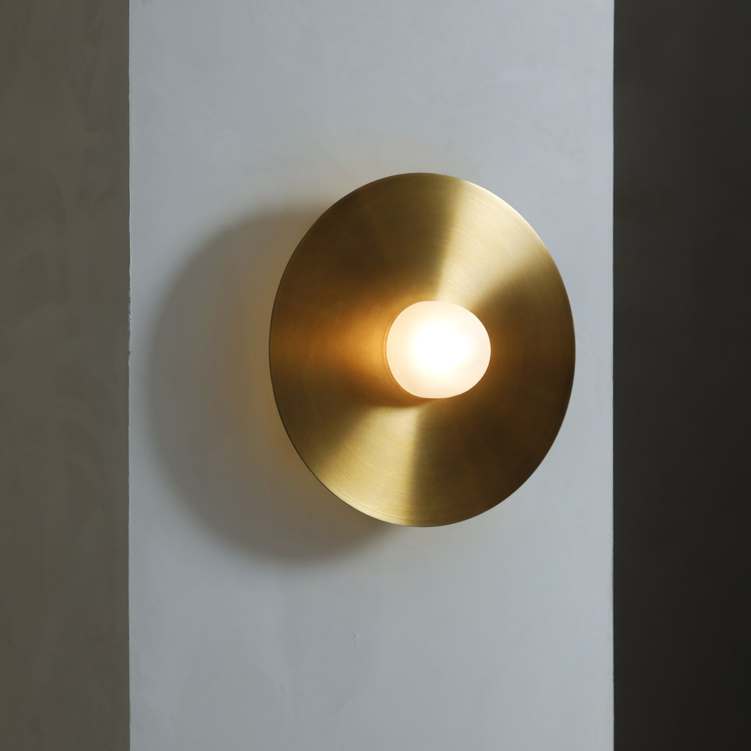 Contain Alba Simple LED Wall Light in brushed brass