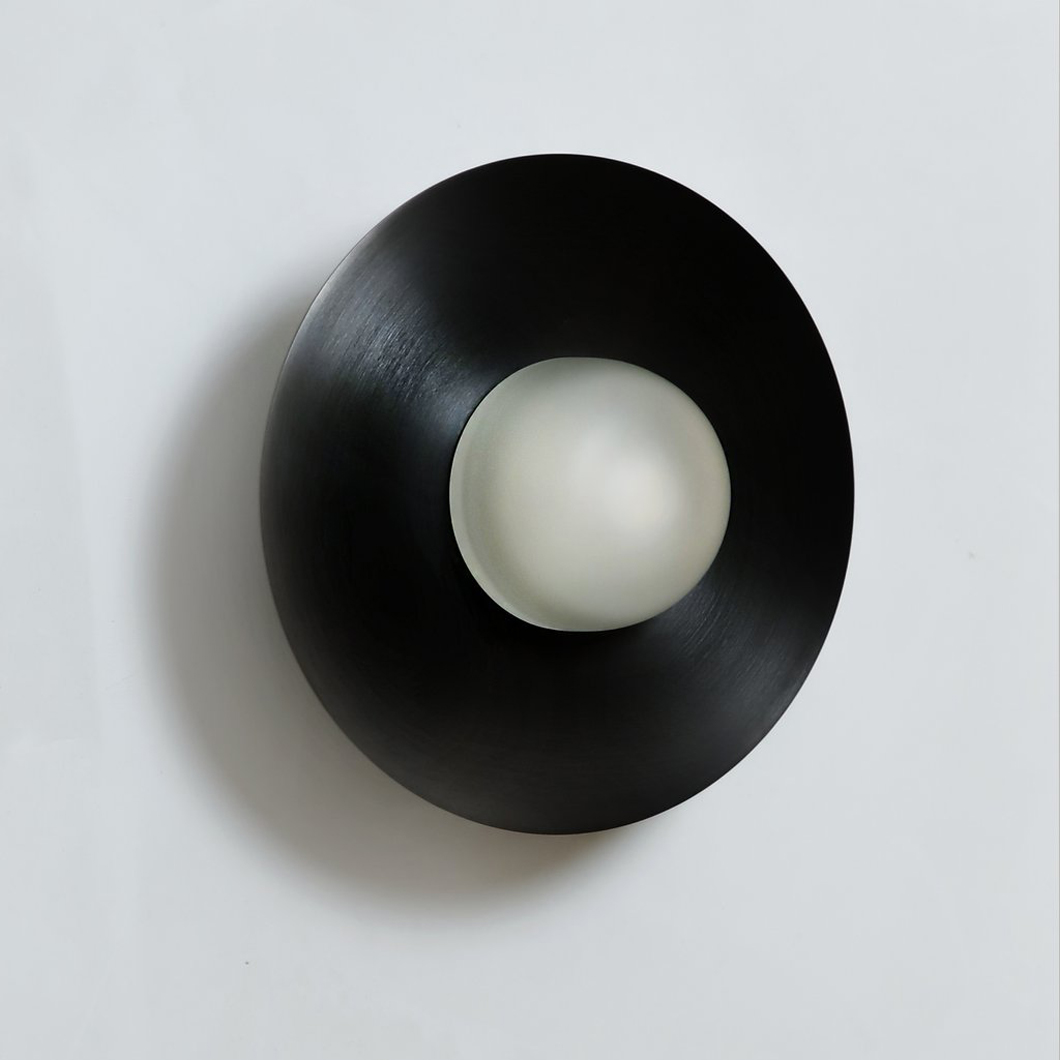 Contain Alba Simple LED Wall Light in blackened brass