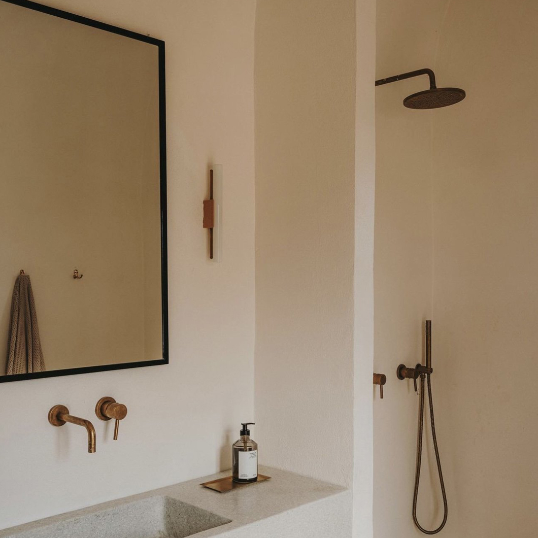 Contain Tubus LED Wall Light on bathroom wall