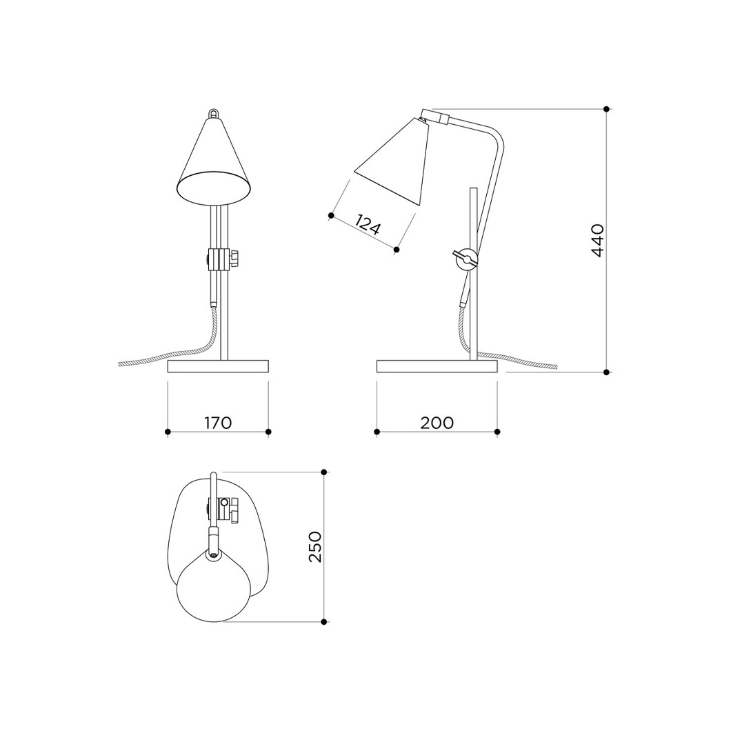 Contain Cone Table Lamp| Image:4