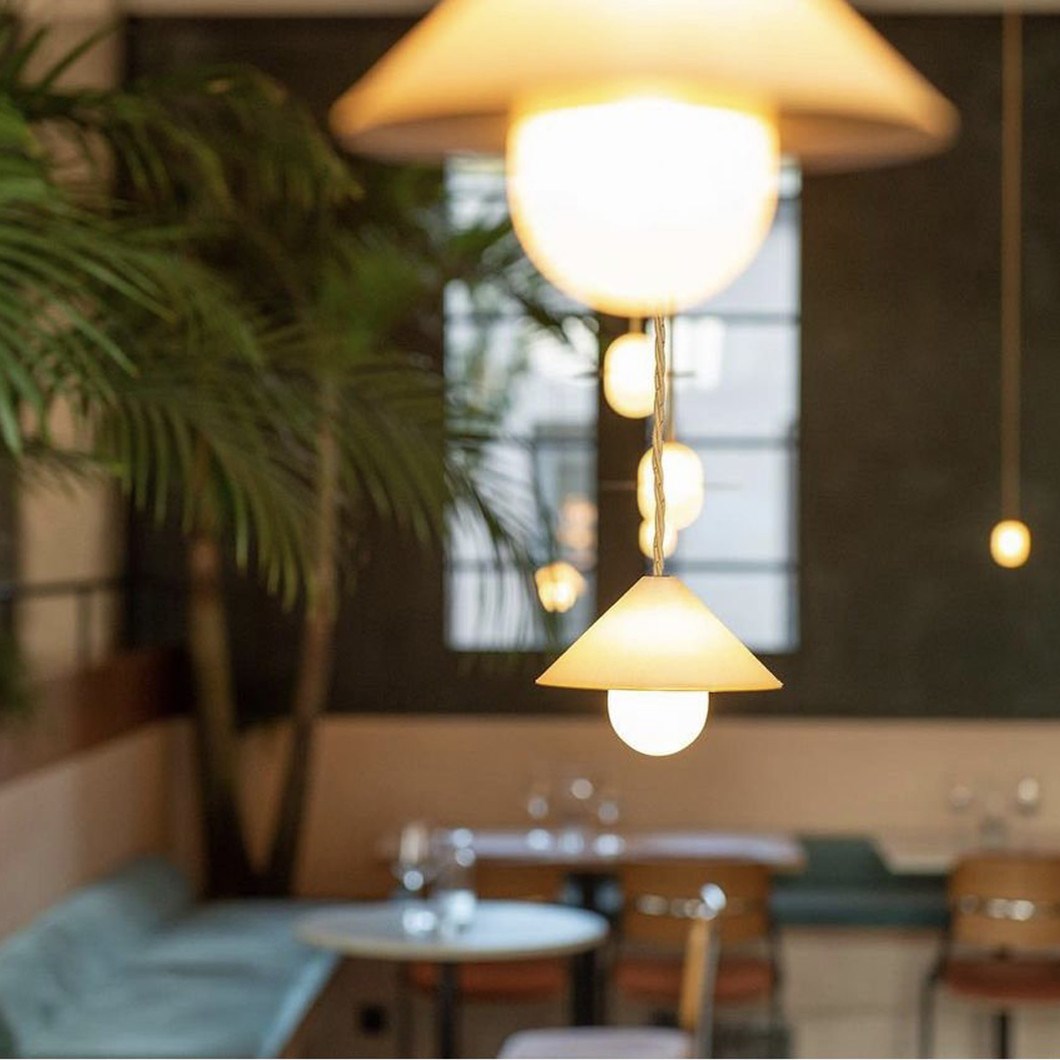 Contain Alba Top Pendant in series restaurant lighting