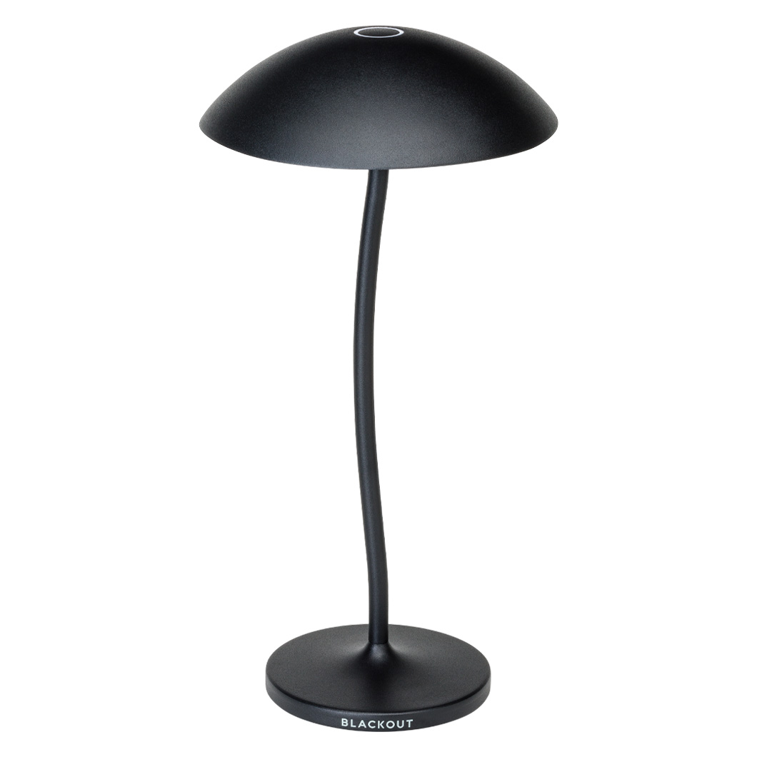 Blackout Stem Cordless Table Lamp in matt black