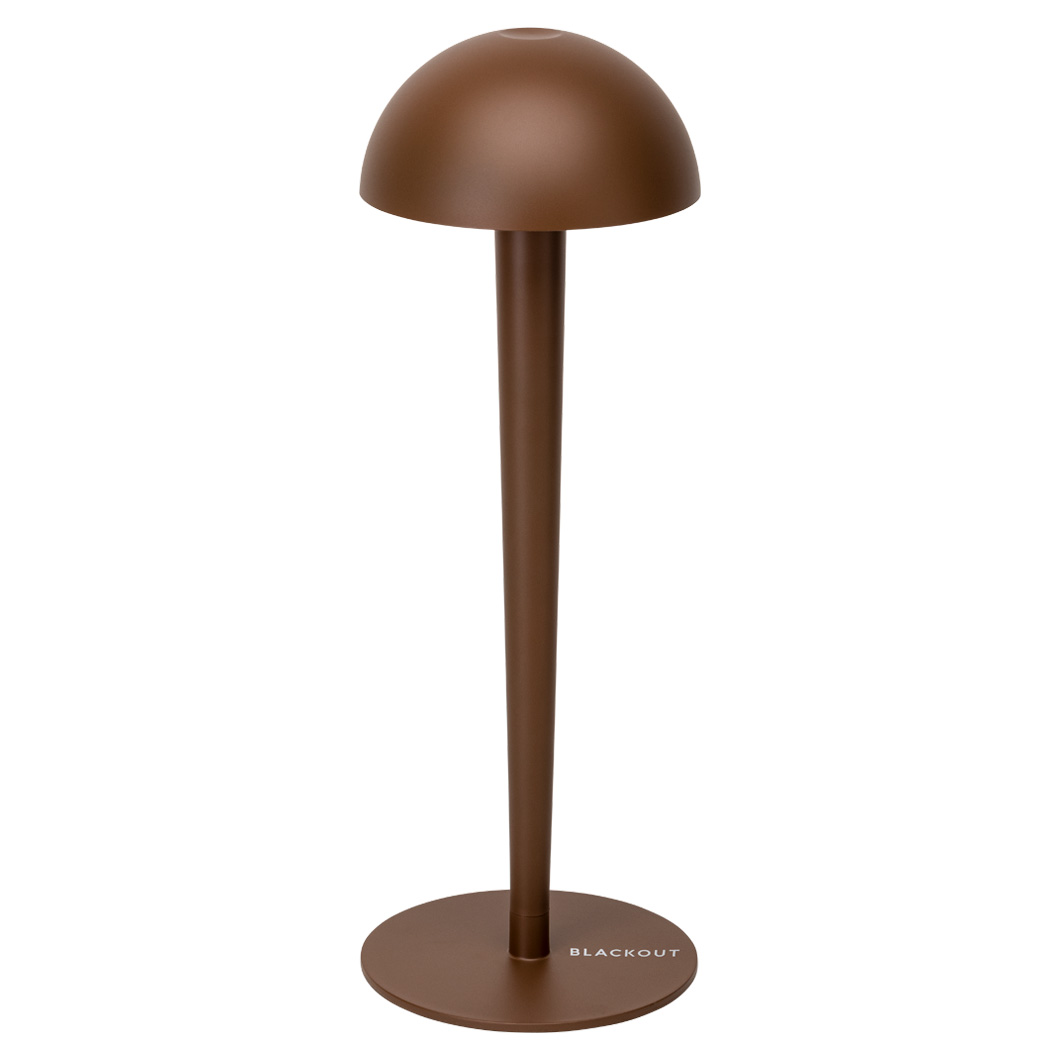 Blackout Pin Cordless Table Lamp in corten