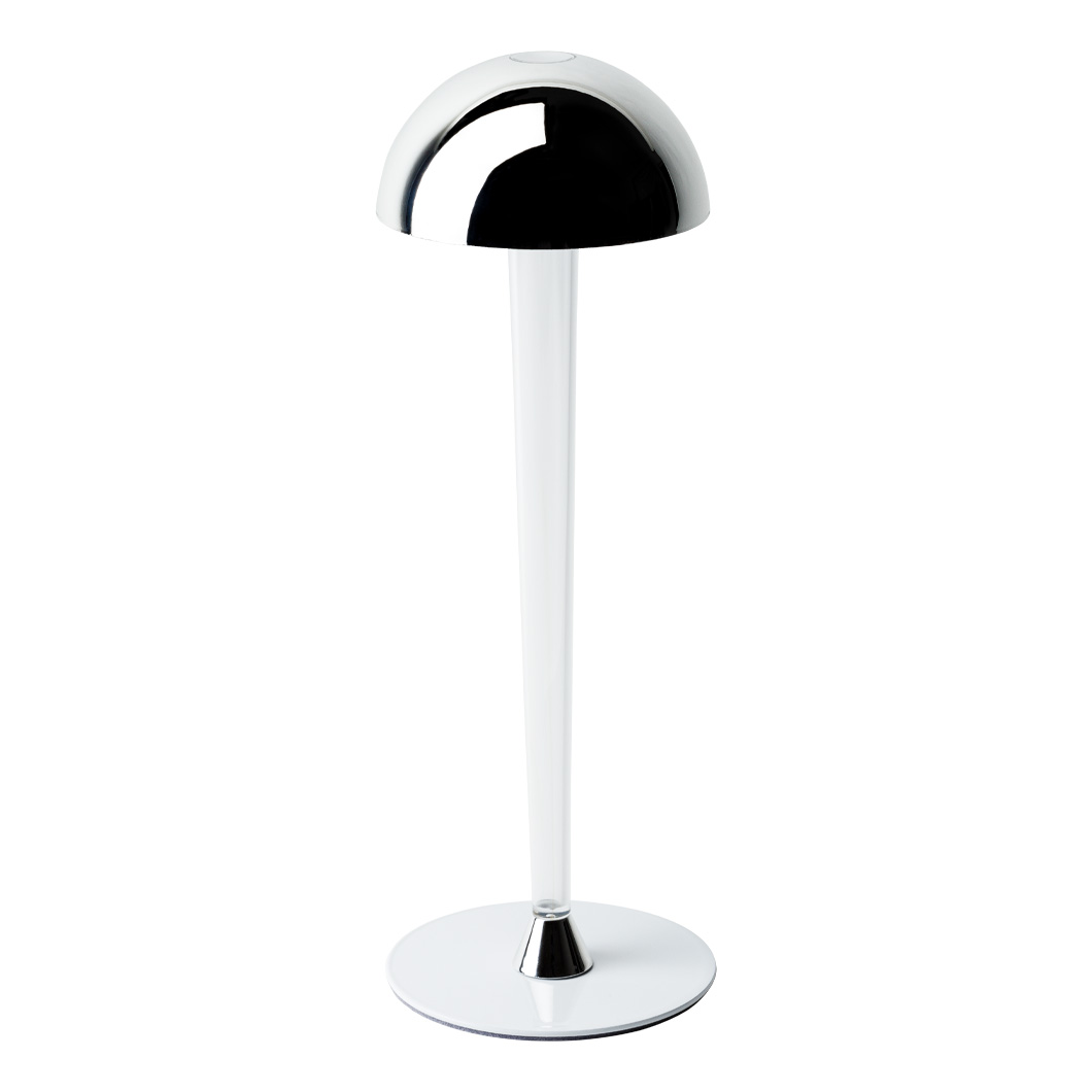 Blackout Pin Up Cordless Table Lamp in chrome