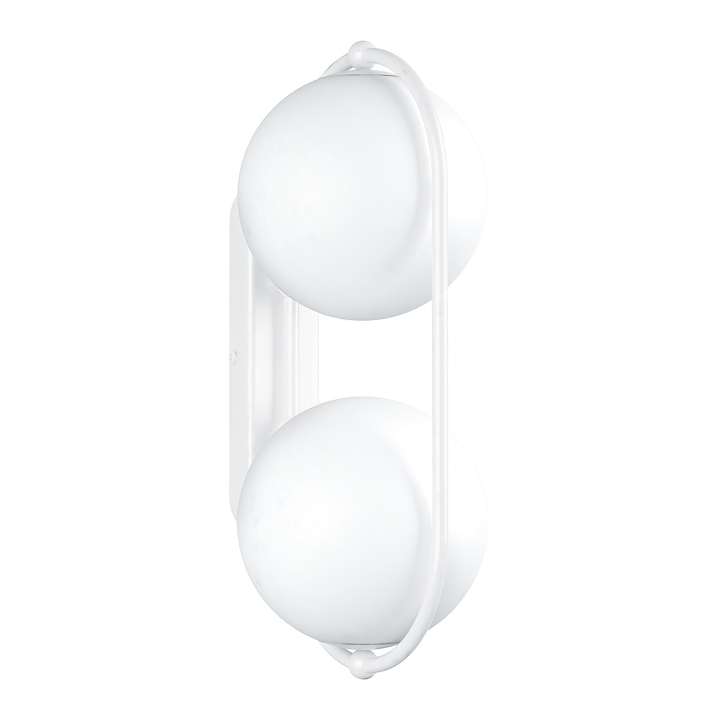 Ummo Koban Double Ip44 Wall Light in white finish