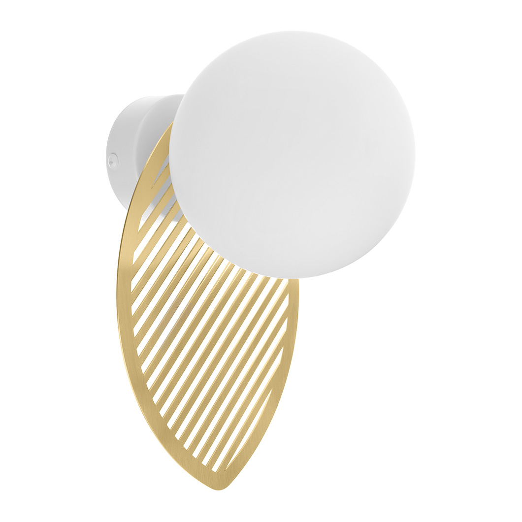 Ummo Fyllo Ip44 Wall Light in brass finish