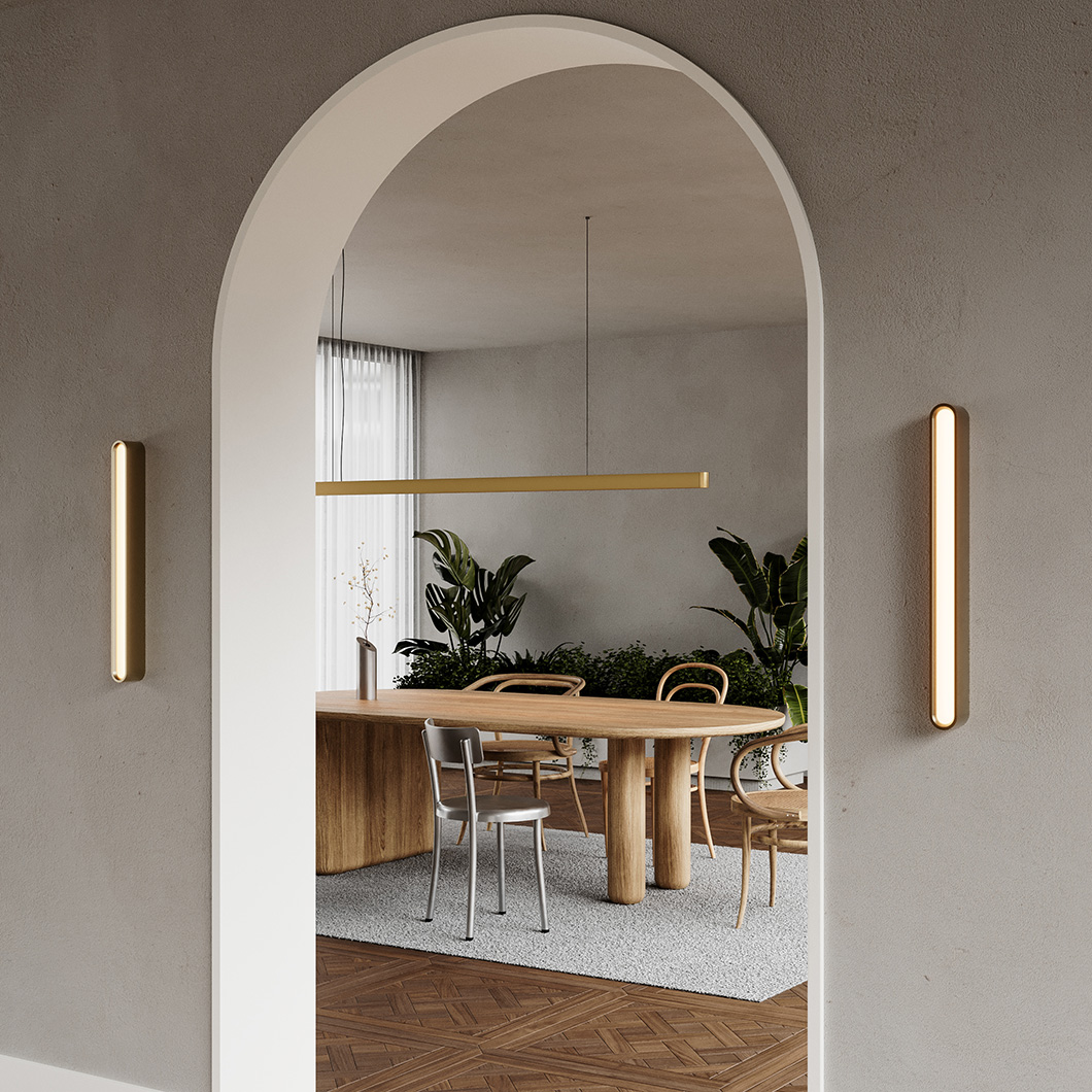 OUTLET Eden Design °bloc mono Brass Wall/Ceiling Light alternative image