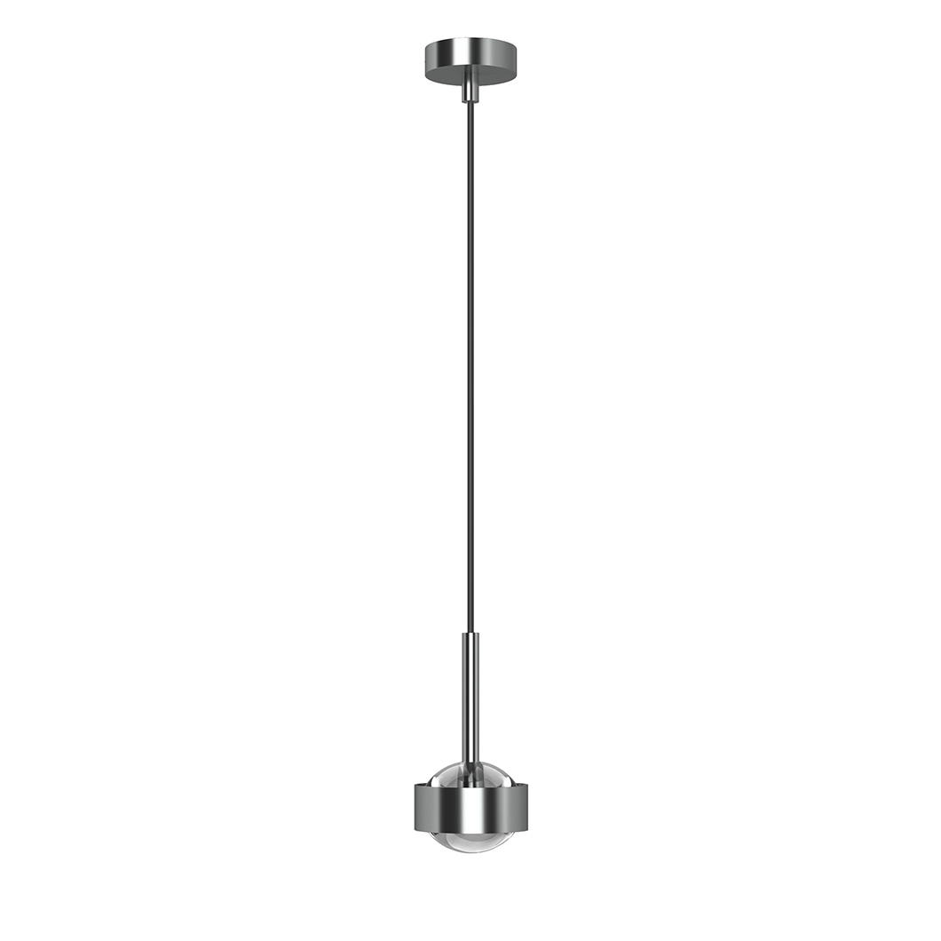 Top Light Puk Mini Drop Pendant in matt chrome