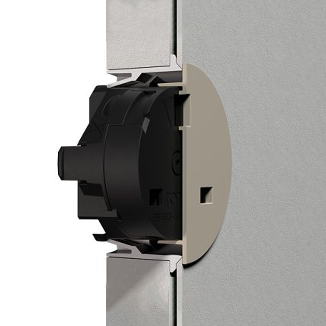 Rond Retrofit Small Trim Switchless Power Socket alternative image