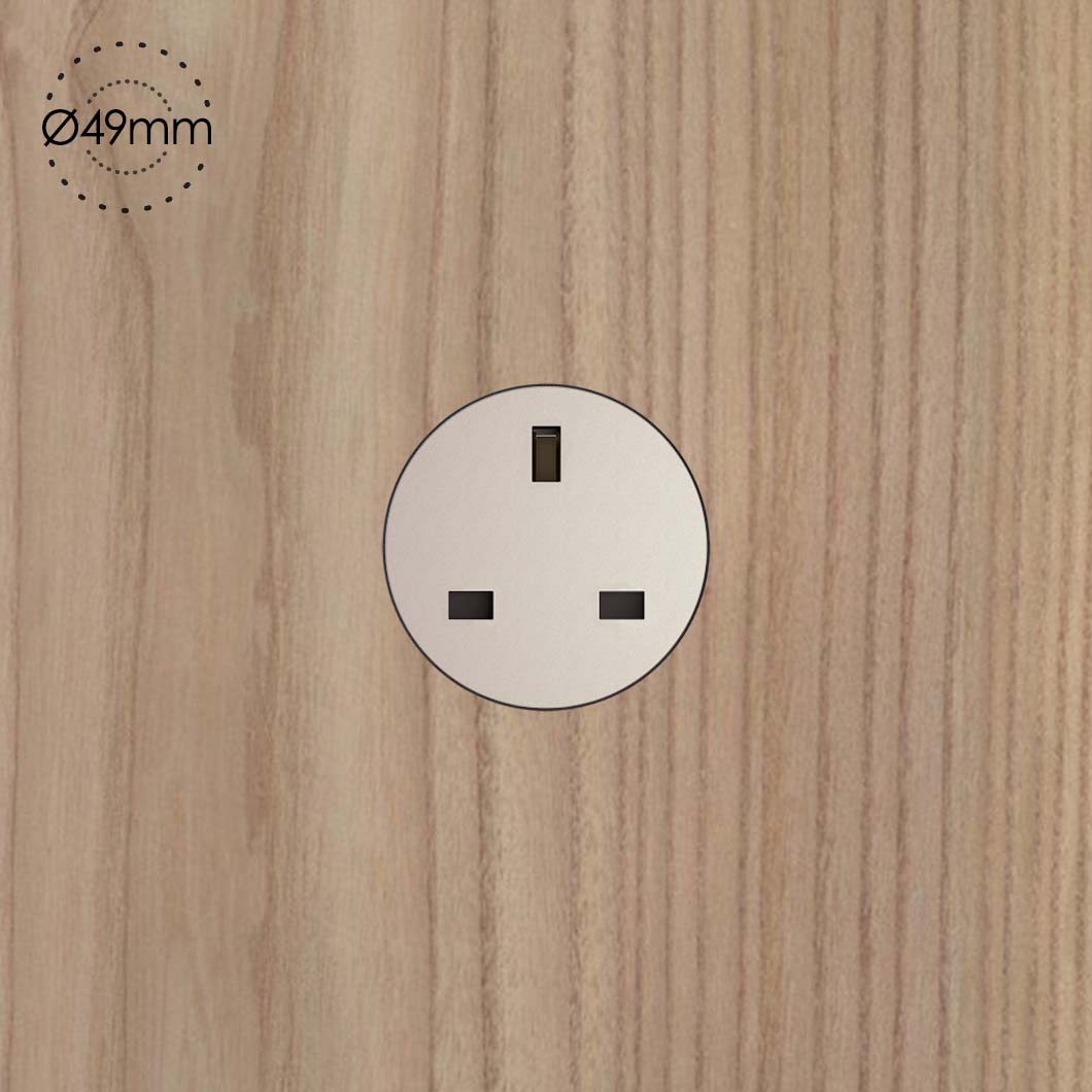 Rond Unifit Trimless Unwired Switchless Power Socket