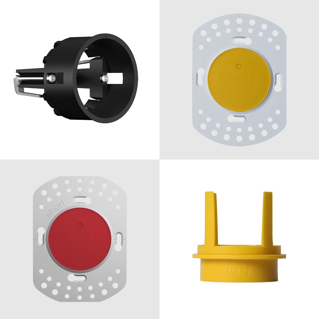 Rond Accessories | Retrofit Plaster Ring | Multifit Holder | Removal Tool